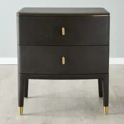 Beckham Dark Grey Bedside Table