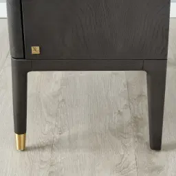 Beckham Dark Grey Bedside Table