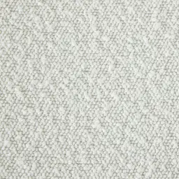 Hailey Snow White Boucle Dining Chair - Black Legs