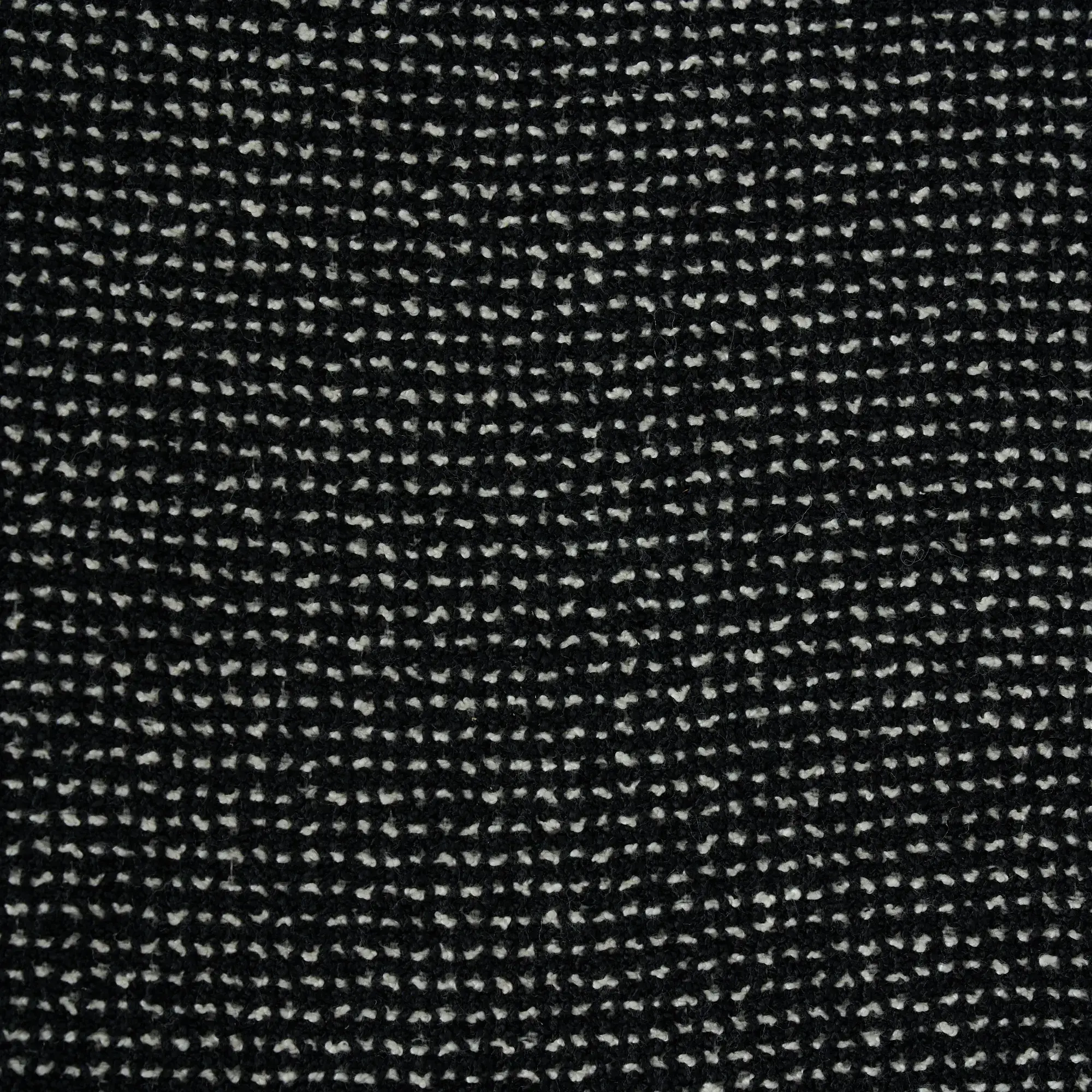 Hailey Cosmos Black Woven Fabric Dining Chair - Black Legs