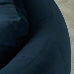 Everett Midnight Navy Velvet 2 Seater Sofa