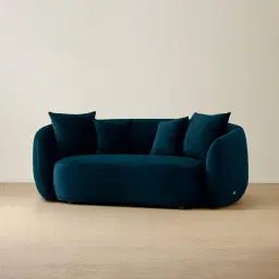 Everett Midnight Navy Velvet 2 Seater Sofa