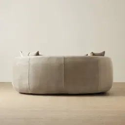 Everett Beige Velvet 2 Seater Sofa