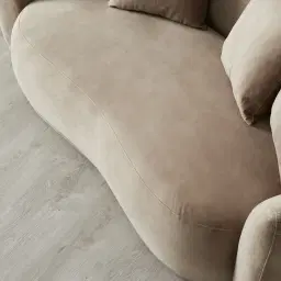 Everett Beige Velvet 2 Seater Sofa