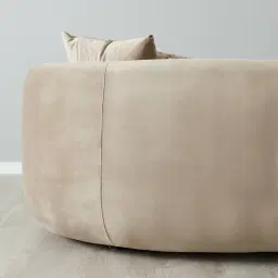 Everett Beige Velvet 2 Seater Sofa