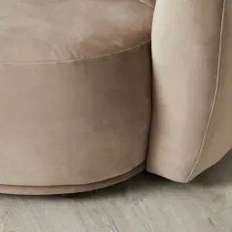 Everett Beige Velvet 2 Seater Sofa