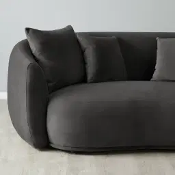 Everett Charcoal Velvet 2 Seater Sofa