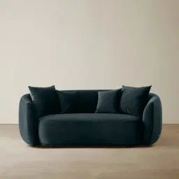 Everett Charcoal Velvet 2 Seater Sofa