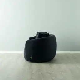 Everett Black Velvet 2 Seater Sofa