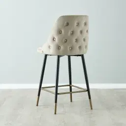 Winston III Beige Velvet 64cm Counter Stool