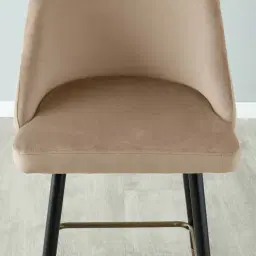 Winston III Beige Velvet 64cm Counter Stool