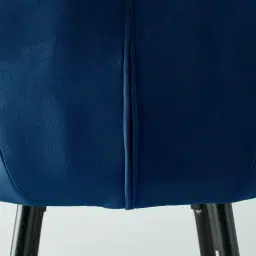 Amber III Navy Velvet Counter Stool