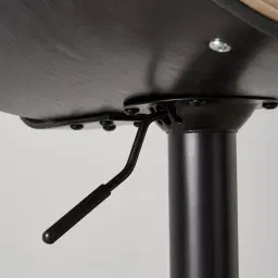 Alabaster Sand Beige Vegan Leather Bar Stool