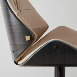Draco Sand Beige Vegan Leather Dining Chair