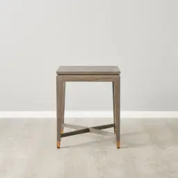 Tanya Taupe Wooden Side Table 
