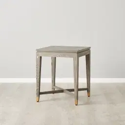 Tanya Taupe Wooden Side Table 