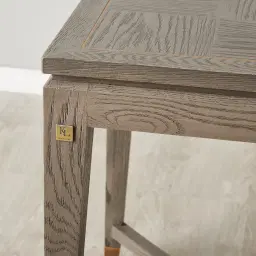 Tanya Taupe Wooden Side Table 