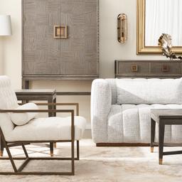Tanya Taupe Wooden Side Table 