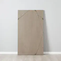 Kate Taupe Wooden Rectangle Mirror