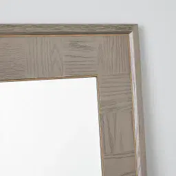 Kate Taupe Wooden Rectangle Mirror