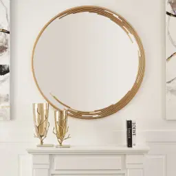 Jubilee Black Round Mirror