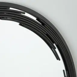 Jubilee Black Round Mirror