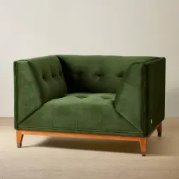 Humphrey Forest Green Velvet Occasional Chair