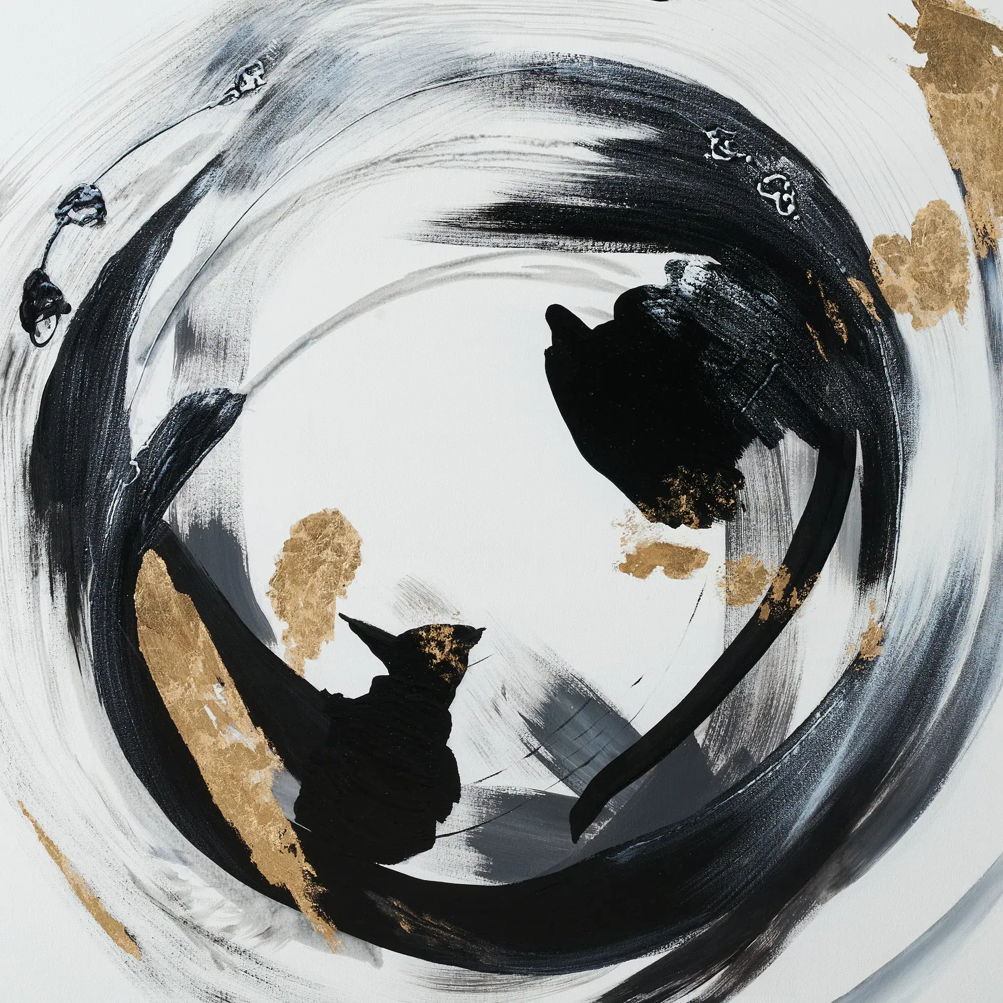 Gold Rush Abstract Painting | Koala Living