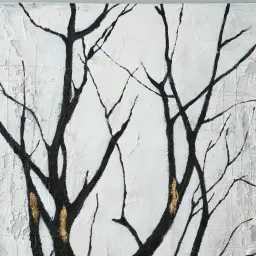 Desolate II Tree Branches Painting