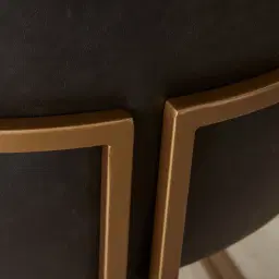 Laura Black Vegan Leather Dining Chair