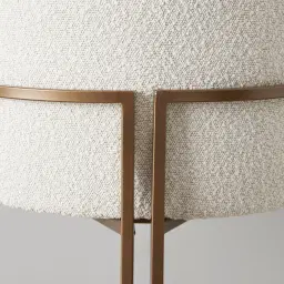 Laura Butter Cream Boucle Dining Chair