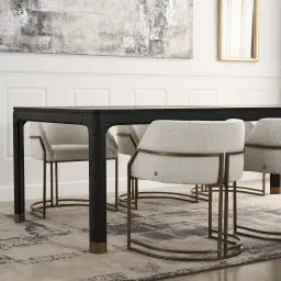 Laura Butter Cream Boucle Dining Chair