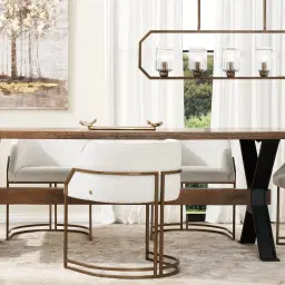 Laura Sand Beige Vegan Leather Dining Chair