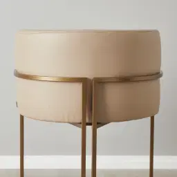 Laura Sand Beige Vegan Leather Dining Chair