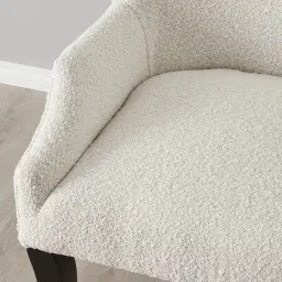 Errol Charcoal and Vanilla Boucle Patterned Dining Chair