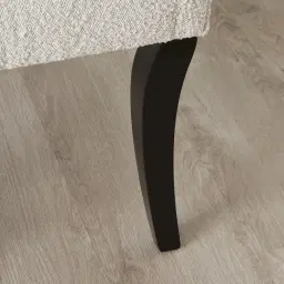 Errol Charcoal and Vanilla Boucle Patterned Dining Chair