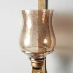 Barcelona Antique Gold Metal Wall Sconce