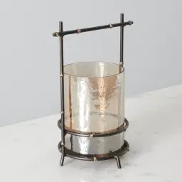 Perennial Gilded Dark Bronze Metal Decorative - Medium