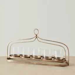 Henriette Antique Gold Metal Multi-Light Holder