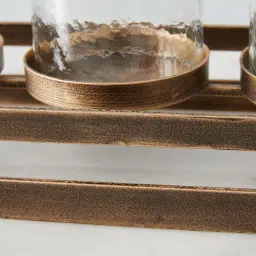 Henriette Antique Gold Metal Multi-Light Holder
