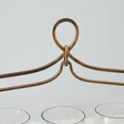 Henriette Antique Gold Metal Multi-Light Holder