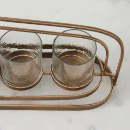 Henriette Antique Gold Metal Multi-Light Holder