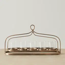 Henriette Antique Gold Metal Multi-Light Holder