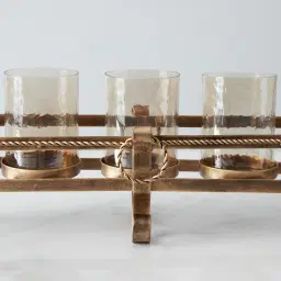 Firenze Antique Gold Metal Multi-Light Holder