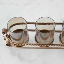 Firenze Antique Gold Metal Multi-Light Holder