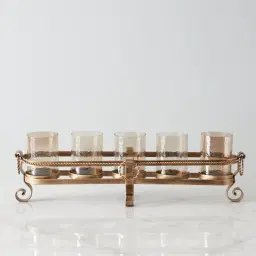 Firenze Antique Gold Metal Multi-Light Holder