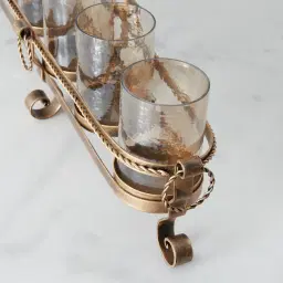 Firenze Antique Gold Metal Multi-Light Holder