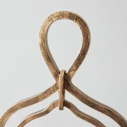 Shania Antique Gold Metal Knot Lantern - Small