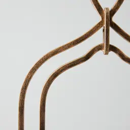 Shania Antique Gold Metal Knot Lantern - Large