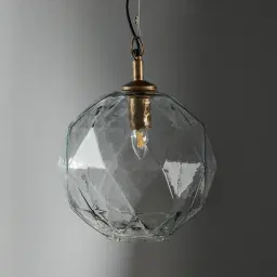 Olivia Antique Gold Metal Sphere Pendant